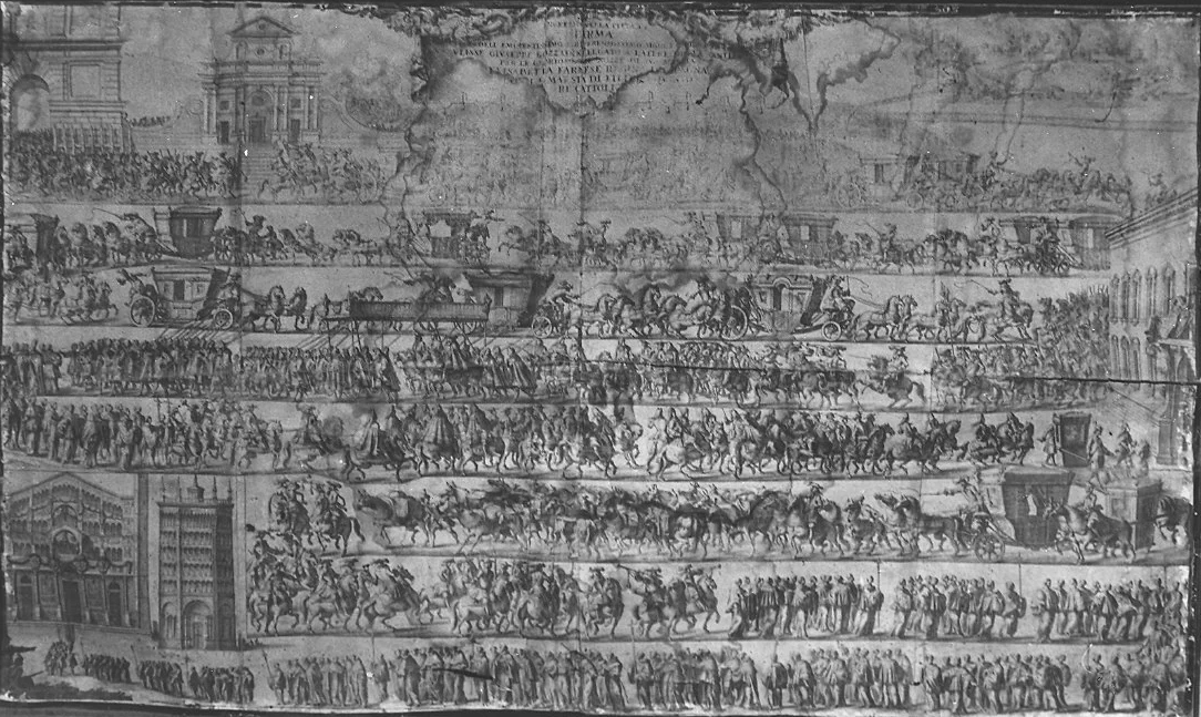 Ingresso a Parma del Cardinale Gozzardini V per le nozze di Elisabetta Farnese - Montechiarugolo, Parma